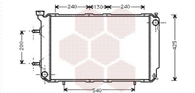 VAN WEZEL Radiaator,mootorijahutus 51002032